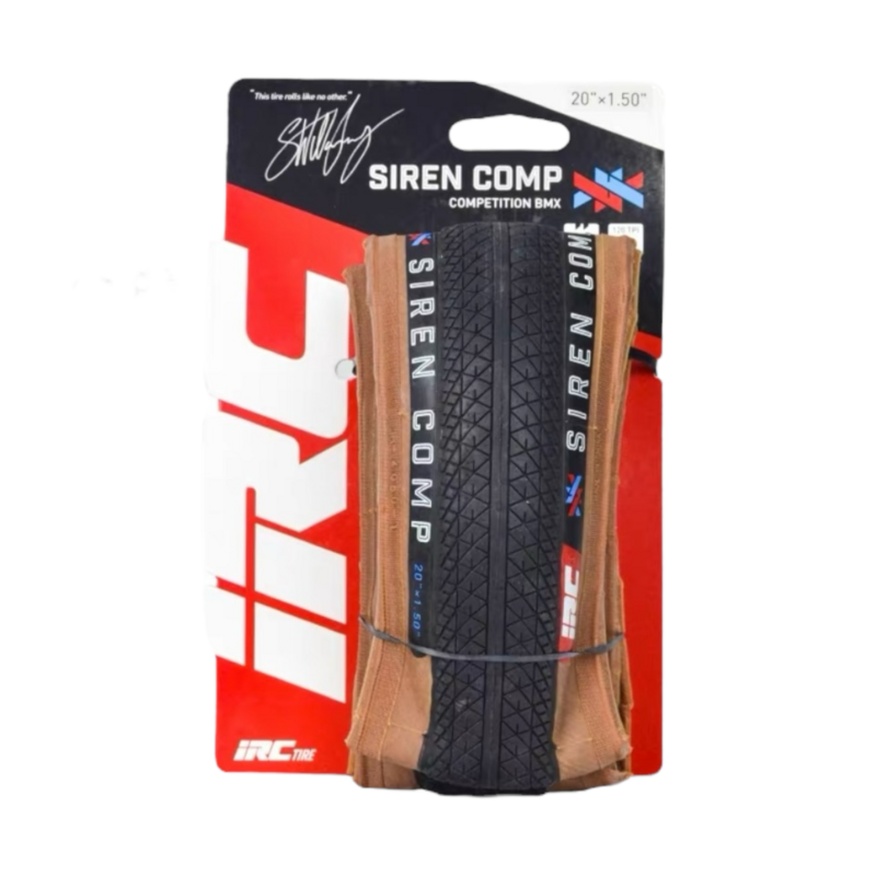 日本IRC 20x1.5 406輪胎 SIREN COMP 小輪車BMX外胎 啡邊
