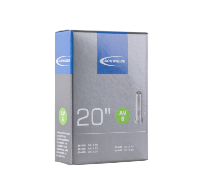 SCHWALBE 20吋28/40-406 AV6 美咀內胎 40mm